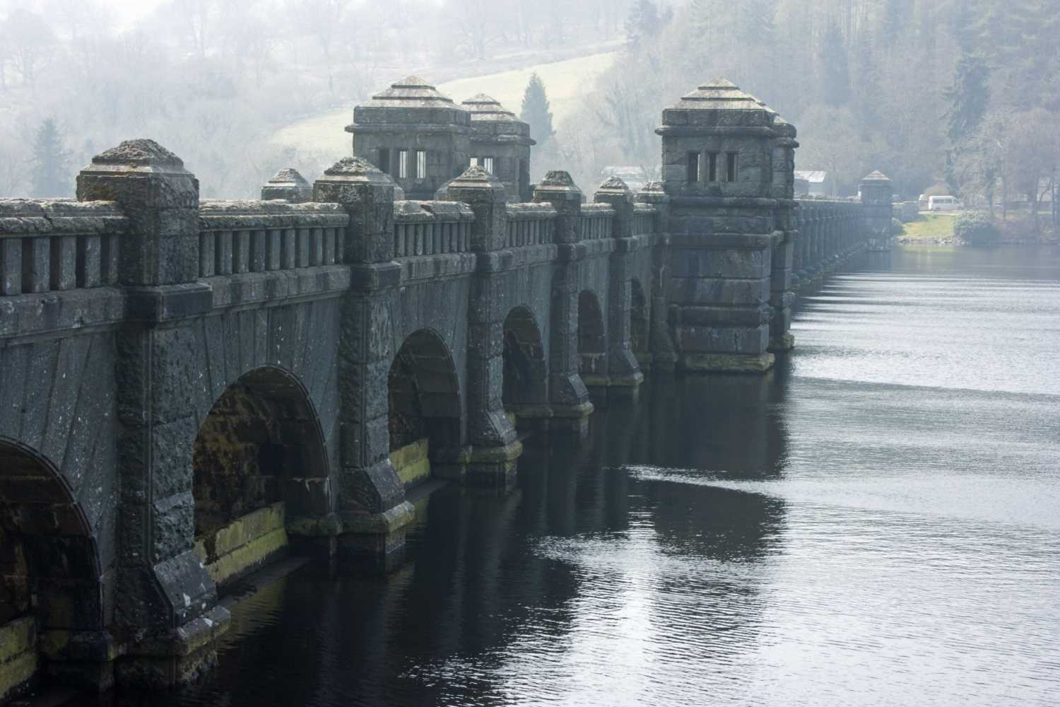 Back of Lake Vyrnwy Dam